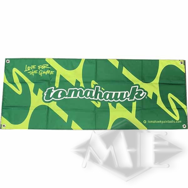 Banner "Tomahawk Love for the Game" 140 x 56 cm