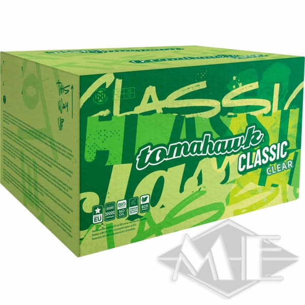 Tomahawk "Classic CLEAR" paintballs, 2000 box