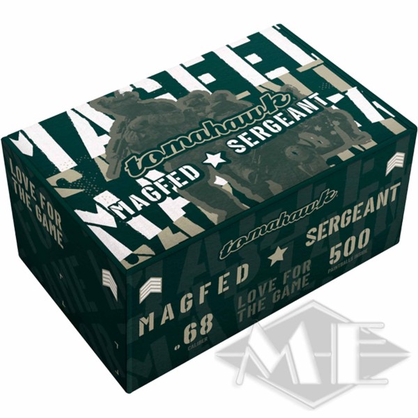 Tomahawk "MagFed Sergeant" paintballs, 500 box